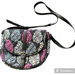 NWOT- Vera Bradley Northern Lights Pattern Fall 2016 Slim Saddle Bag Crossbody